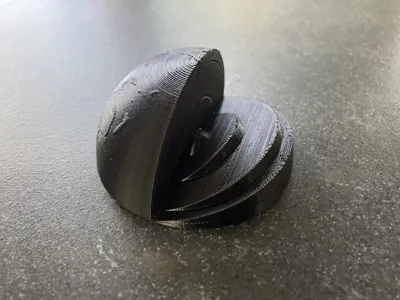 Half Earth core cutaway with continents