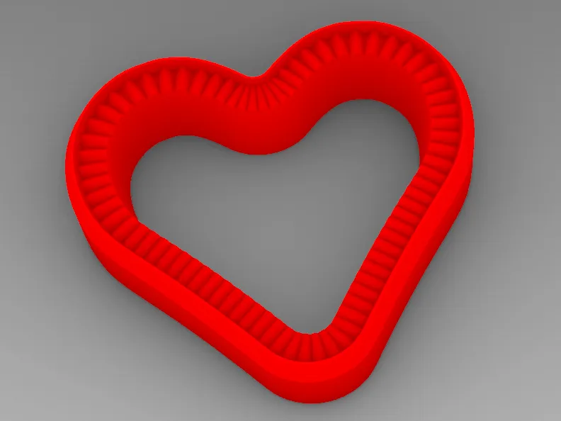molde para pasteles con forma de corazon 9cm