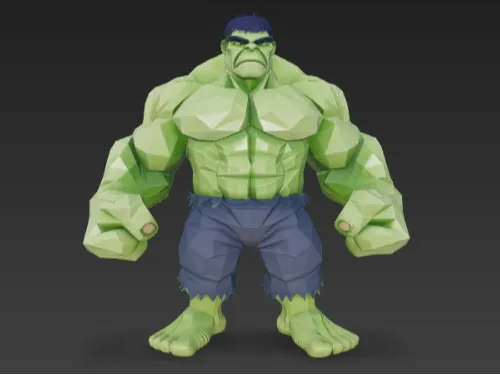 Hulk Low Poly