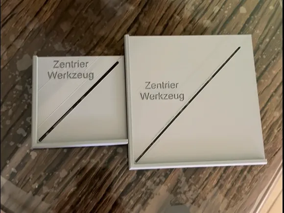 Mittenfinder für runde Gegenstände zb. Laser 