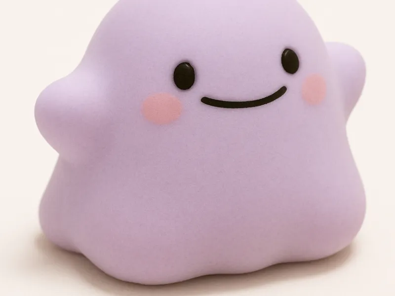 Adorable Round Ditto Figurine