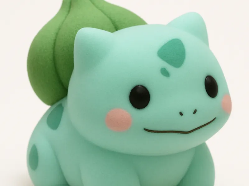 Adorable Round Bulbasaur Figurine
