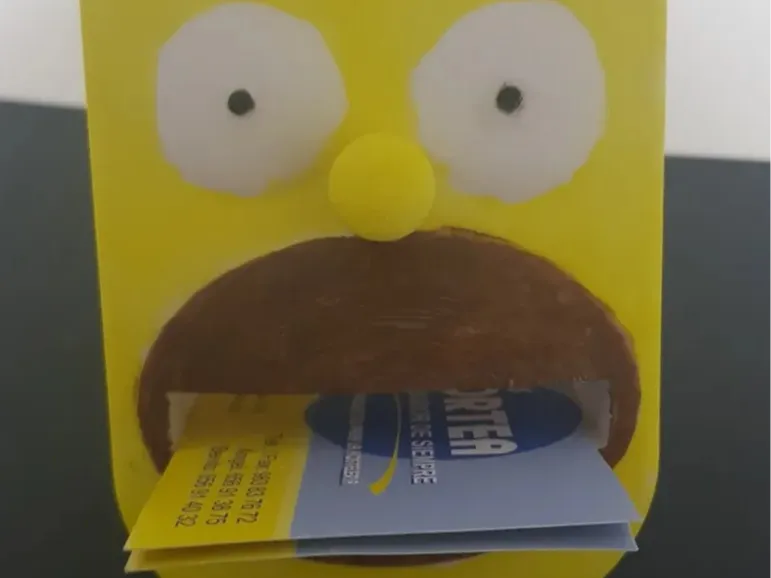 Homer Simpson card holder