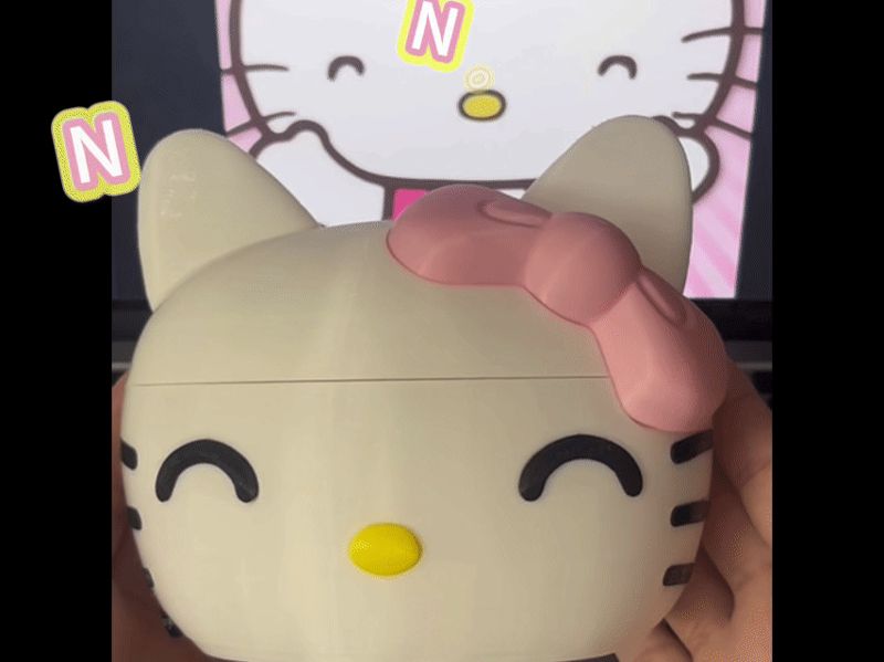 Hello kitty表情盒子系列#happy# - 无支撑 - 无AMS