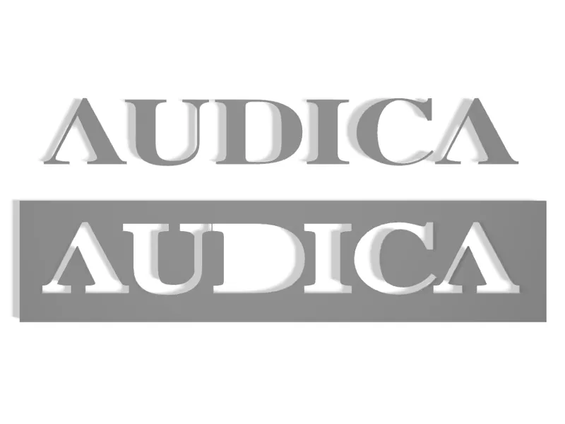 AUDICA Logo Replacement with Alignment Stencil