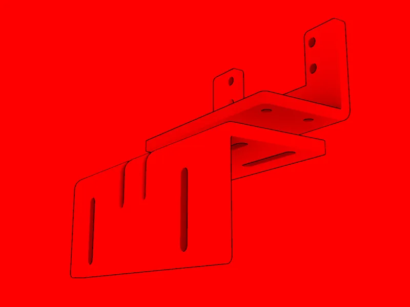 Adjustable Dual-Axis Mount for MG995 Servo