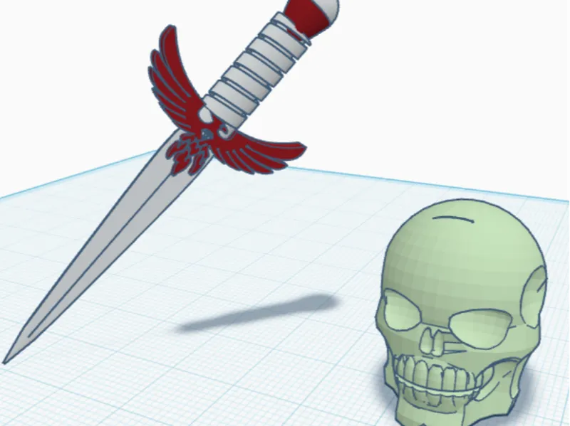 Skull and Dagger Letter opener