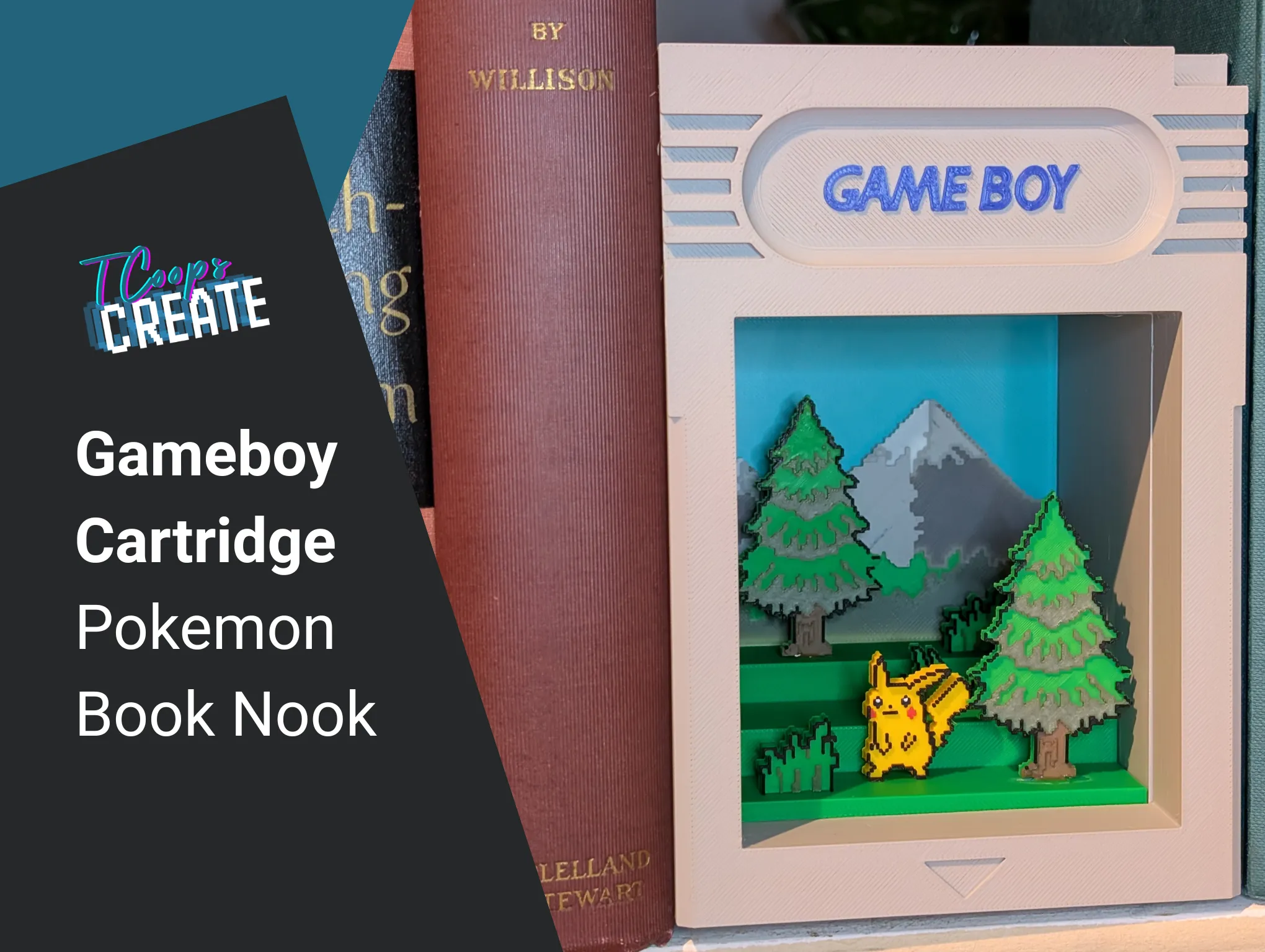 New Game Boy Cartridge Pokemon Book Nook