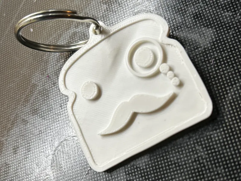 Mr Bread keychain
