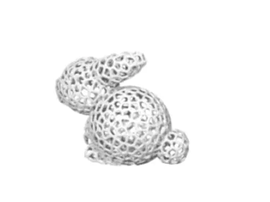 Voronoized Bunny