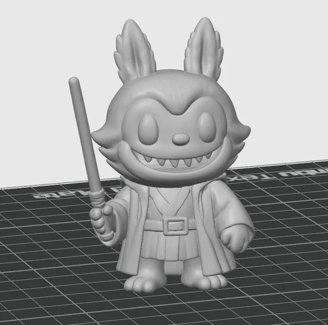 Labubuu doll Jedi edition by Manio 3DP MakerWorld: Download Free 3D Models