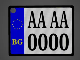 BG car plate