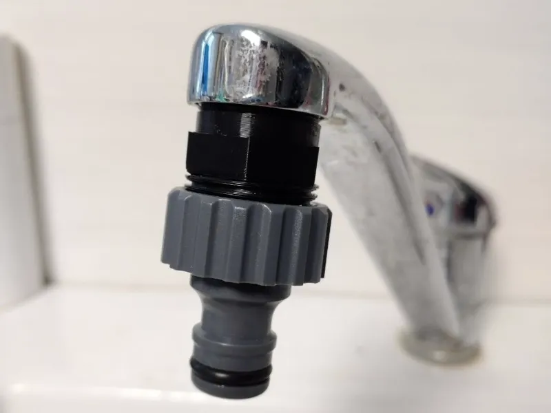 Faucet adapter M24x1 to 3/4 inch