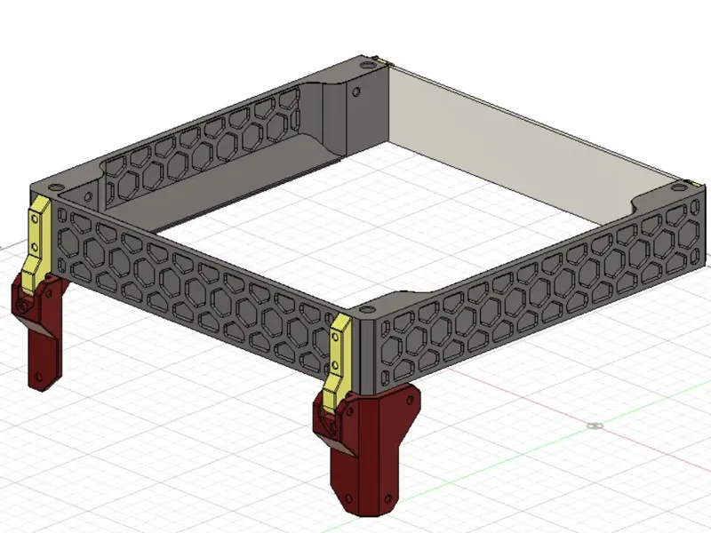 Voron V0 (V0.1/V0.2)Tophat Spacer with Hinges