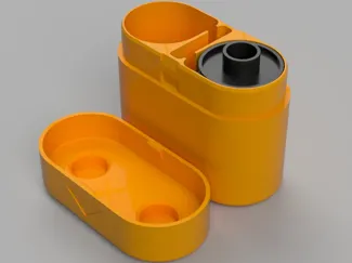 Dual 35mm Film Case with Silica Gel
