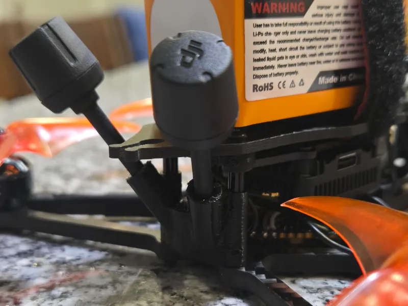 Emax Baby Hawk DJI O4 Antenna Mount For 3.5" FPV
