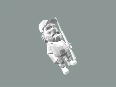 gnome with a hunting rifle