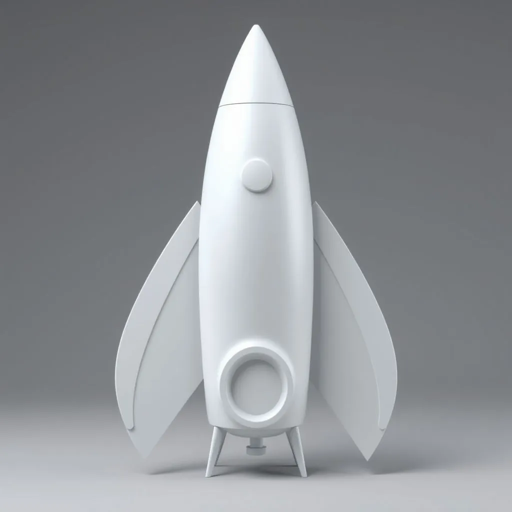 Walk In Rocketship Model Stylized Rocket Ship - Free 3D Print Model - MakerWorld