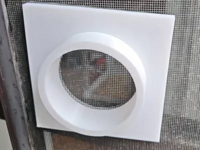 10cm diameter magnetic suction ventilation pipe screen fixed module