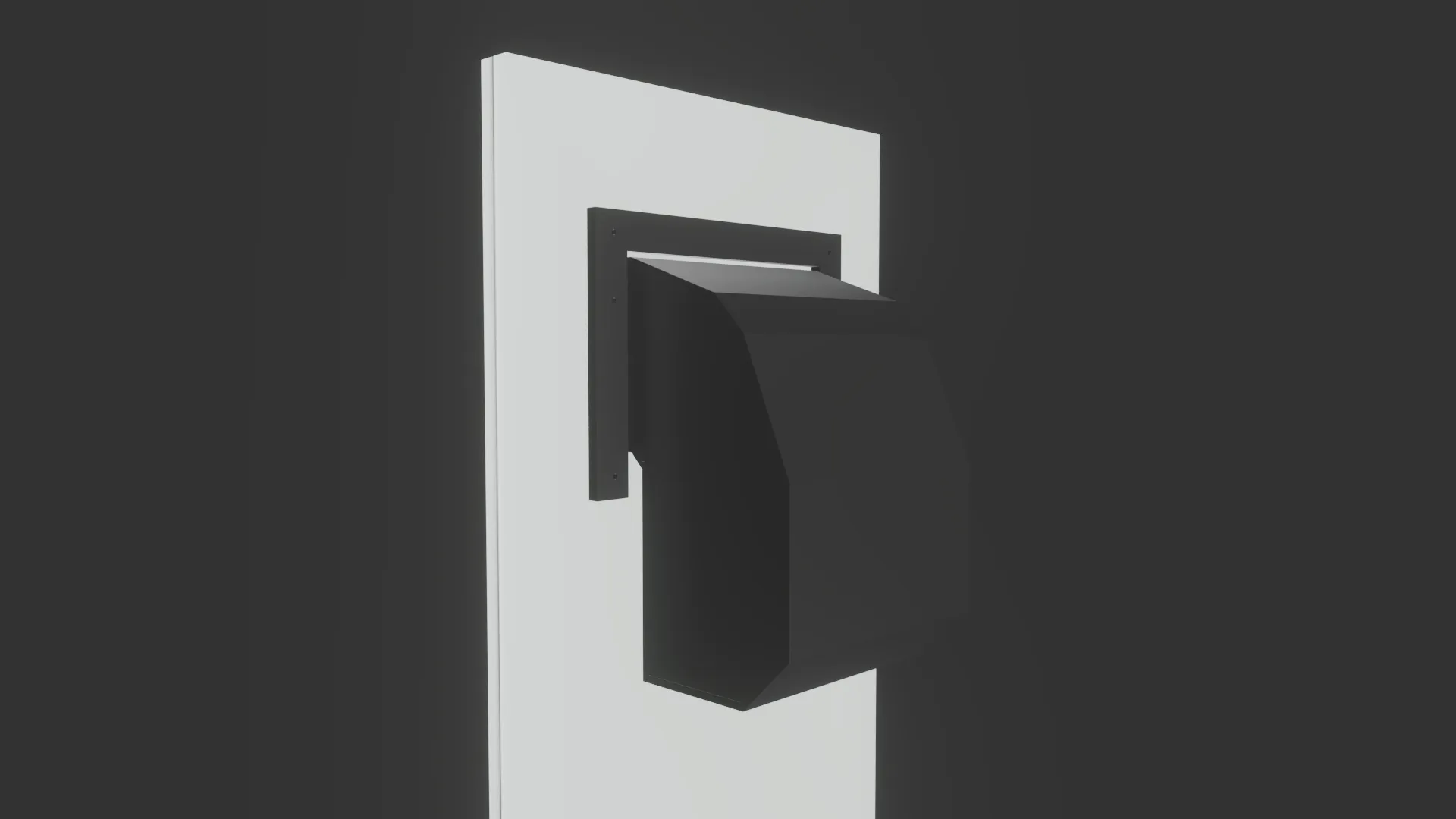 This is an illustation of how the back part should be mounted at the wall.