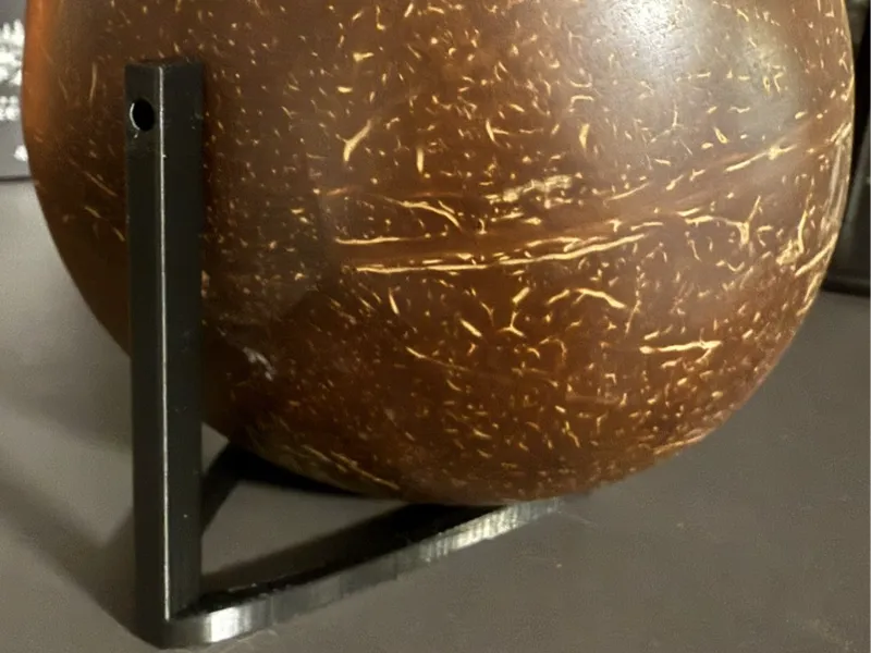 Stand for painted coconut shells