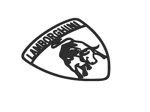 Arte Murale + Logo lamborghini