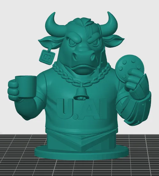Mascote Bull Cyborg 3D – U.AI by user_3889073044 MakerWorld: Download ...