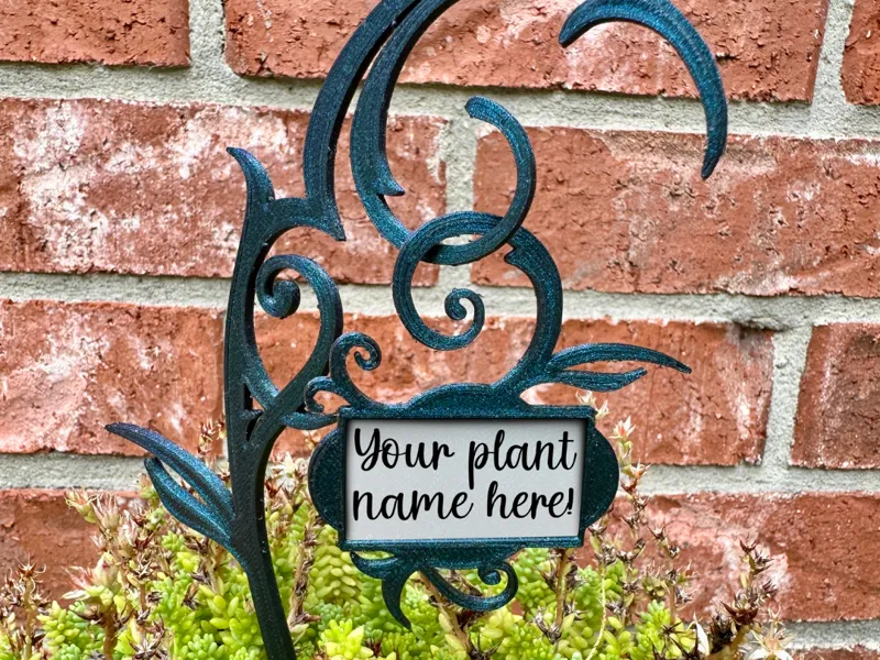 Ornamental Plant Tag With Stake