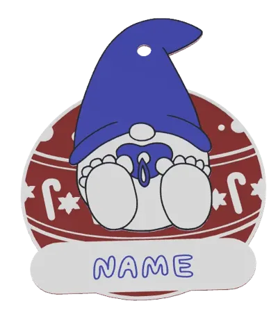 Newborn christmas ornament gnome