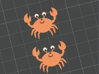 boucle d'oreille crabe
