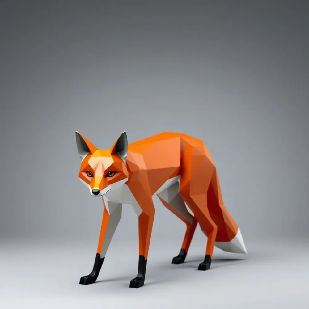Low-Poly Fox Figure by Superior Designs MakerWorld: Download Free 3D Models