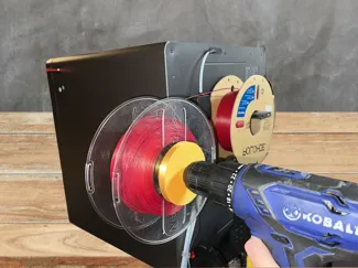 Drill Powered Filament Re-Spooling Tool