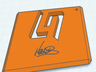Lando Norris Keychain