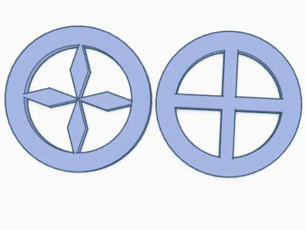 Gaming Crosshair-Inspired Mug Coasters – Set of 2