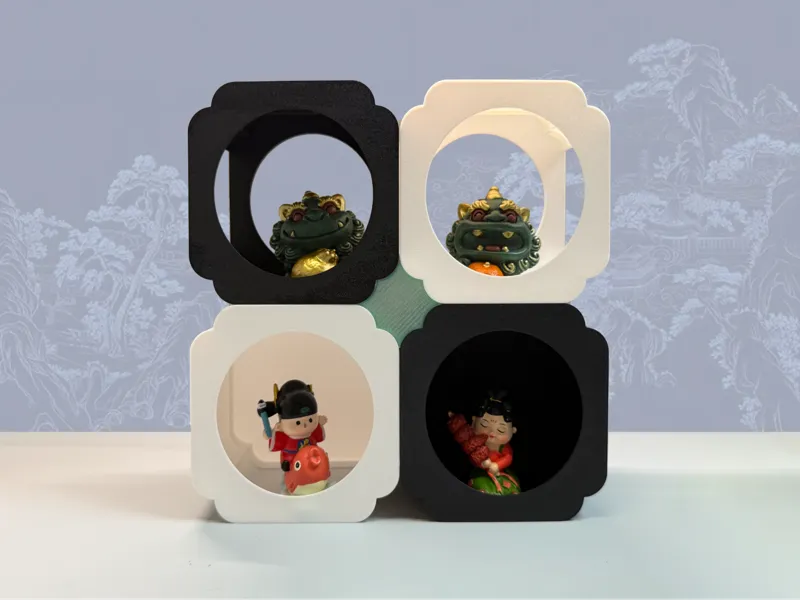 无限拓展 新中式 手办展示架