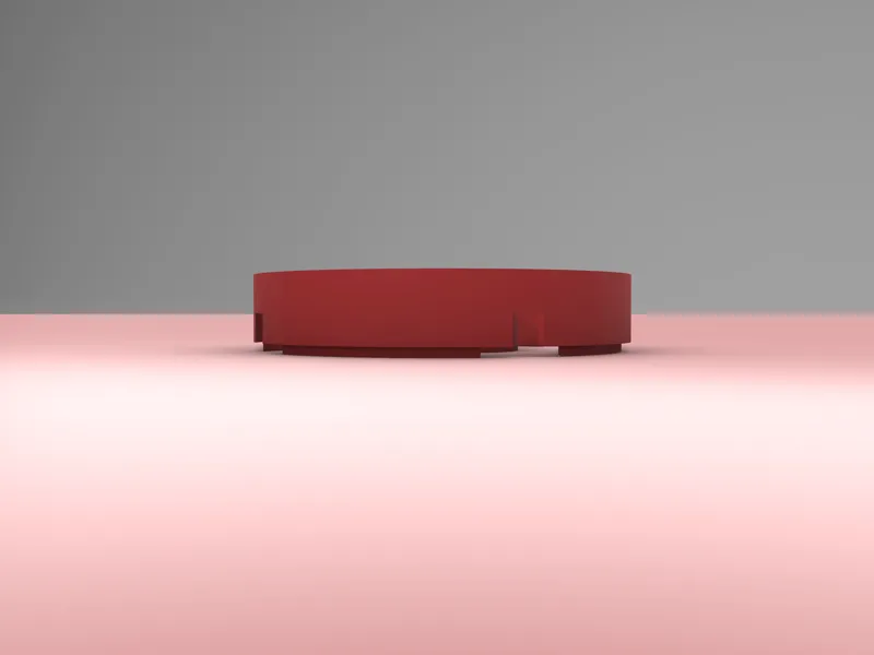 Round Flat Tile 2X2 with Hole