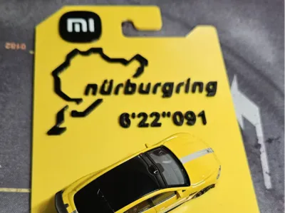 Xiaomi 1:64 SU7 Model Hanger Card