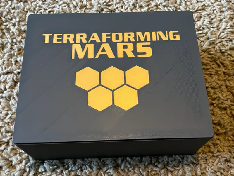 Terraforming Mars Board Game 3D Tiles and Storage