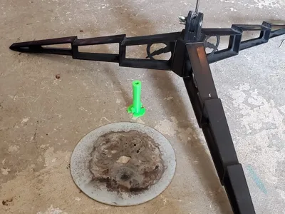 Estes Model Rocket Blast Deflector Plate Standoff