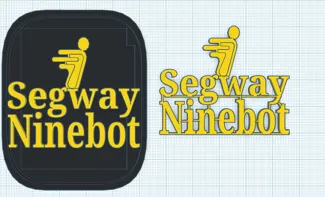 Segway Ninebot logo for Electric scooter plate