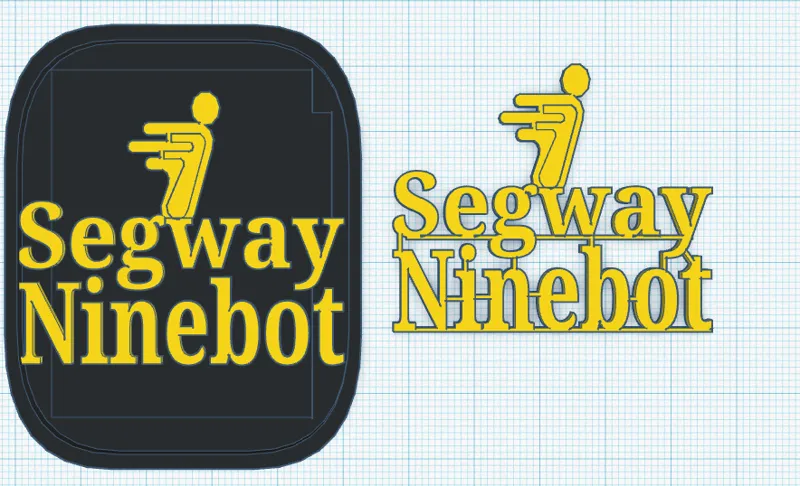 Segway Ninebot logo for Electric scooter plate