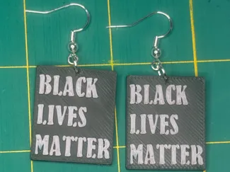 Black Lives Matter Earrings/keychain