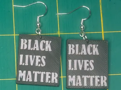Black Lives Matter Earrings/keychain