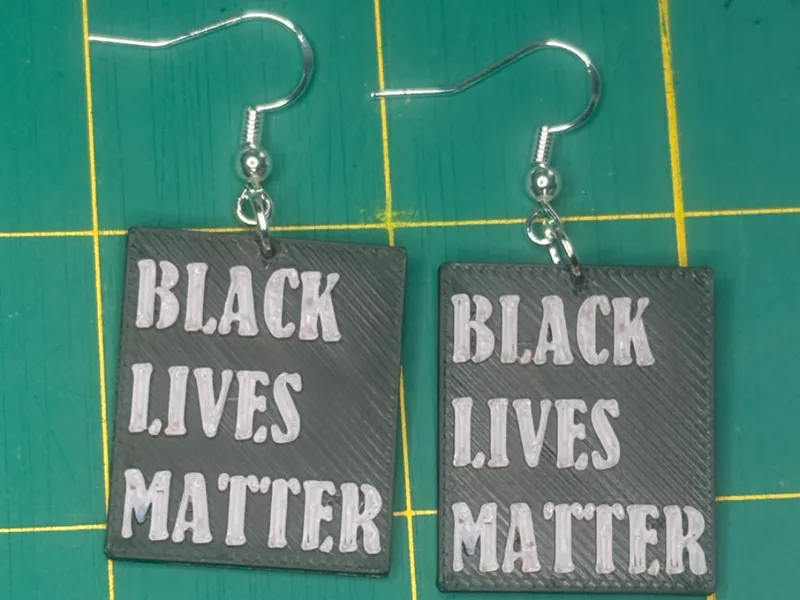 Black Lives Matter Earrings/keychain