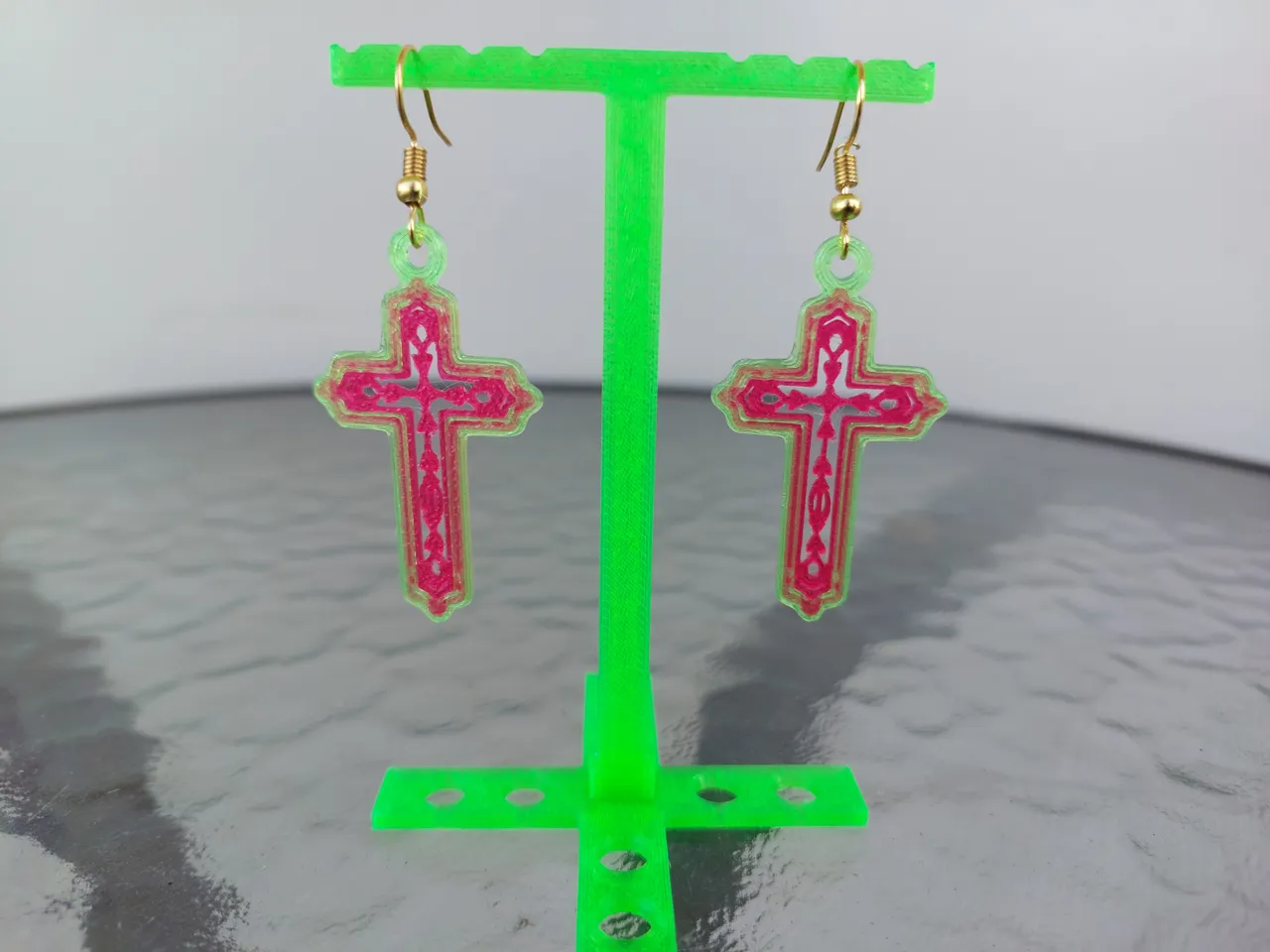Christian Cross Earrings view 2