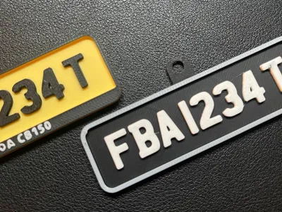 Singapore Customisable Car Plate (1 Line)