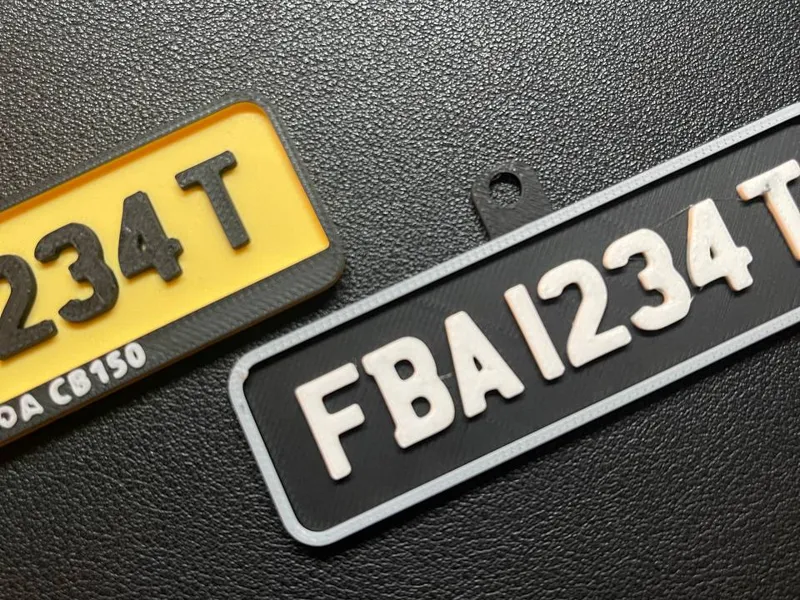 Singapore Customisable Car Plate (1 Line)
