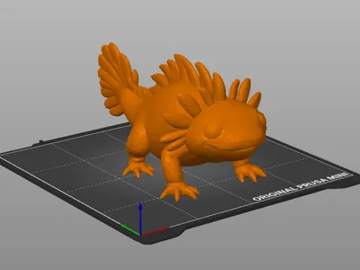 Cute Low-Poly Axolotl