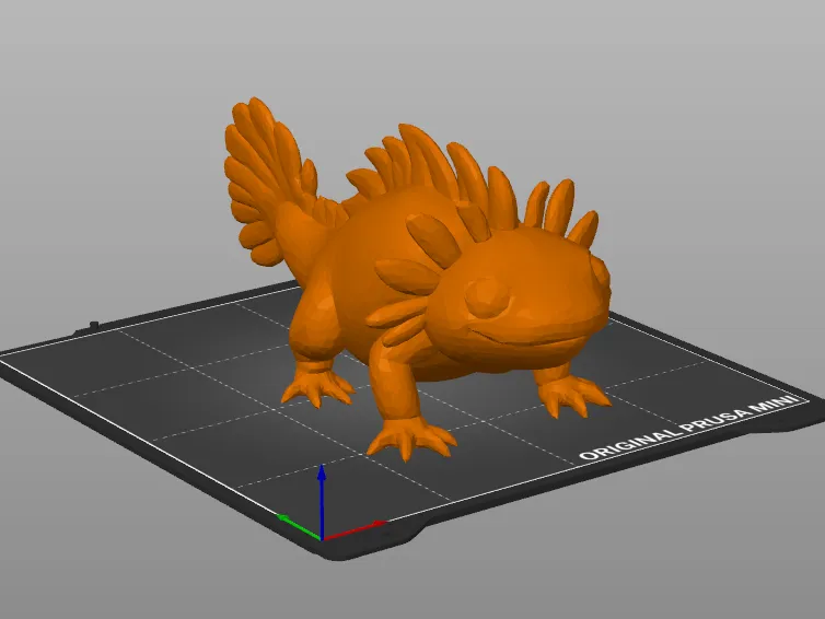 Cute Low-Poly Axolotl