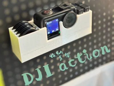 DJI Action 4 Camera Pegboard Filter, Action Camera, Battery Storage